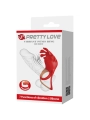 Ruben Vibratorring 7 Vibrationen Silikon Rot von Pretty Love Male