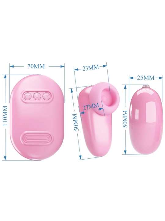 Magic Box Vibrationskugel & Rosa Stimulator von Pretty Love Smart