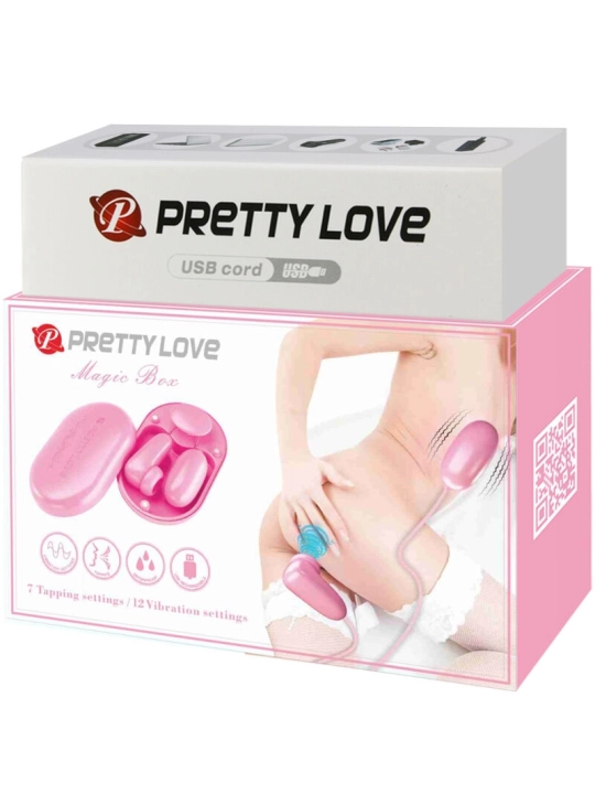 Magic Box Vibrationskugel & Rosa Stimulator von Pretty Love Smart