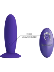 Jugendplug Analvibrator mit Fernbedienbares Violett von Pretty Love Youth