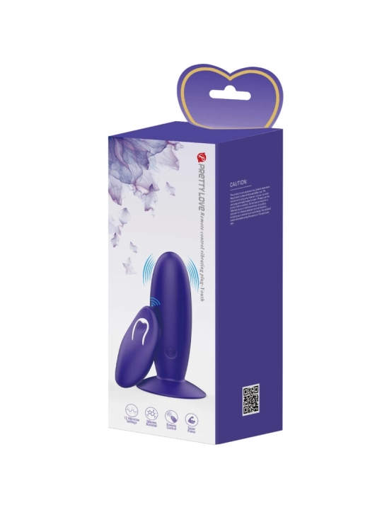 Jugendplug Analvibrator mit Fernbedienbares Violett von Pretty Love Youth