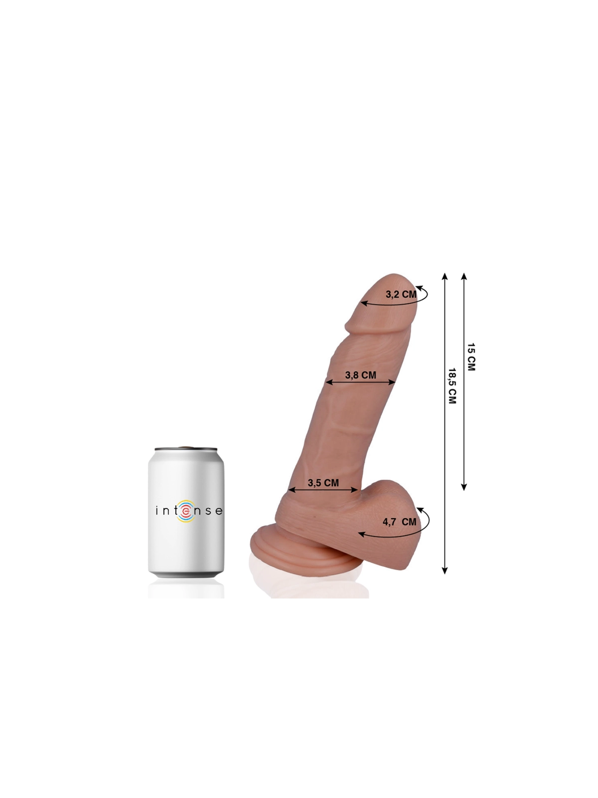 Mr 14 Realistischer Dildo 18.5 cm -O- 3.8 cm von Mr. Intense