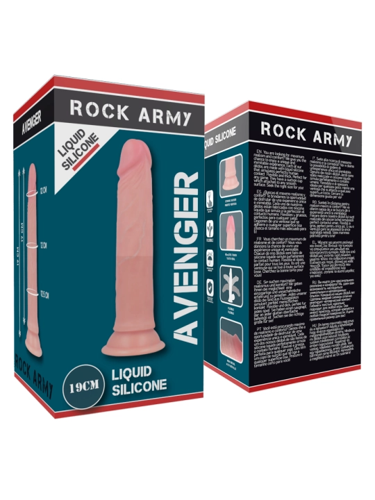 Liquid Silicone Premium Avenger Realistic 19 cm -O- 3.98 cm von Rock Army