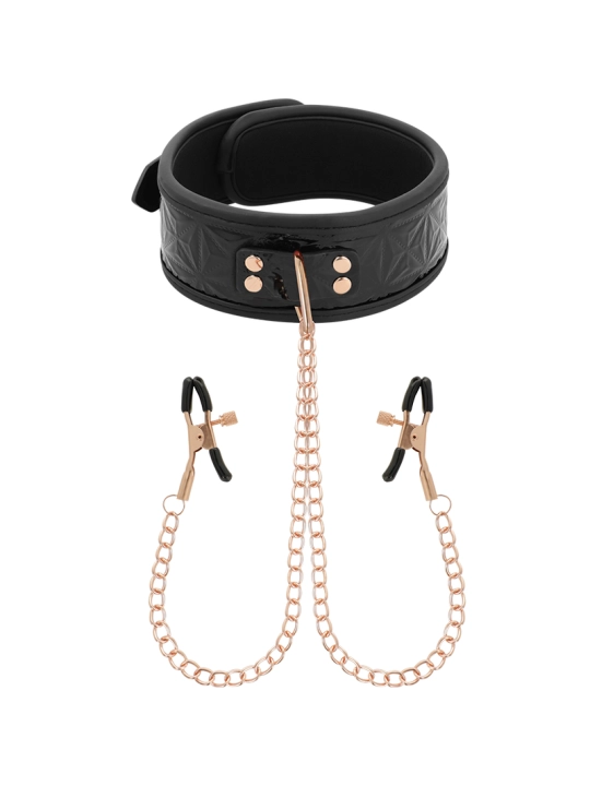 Black Edition Halsband mit Nippelklemmen von Begme Black Edition