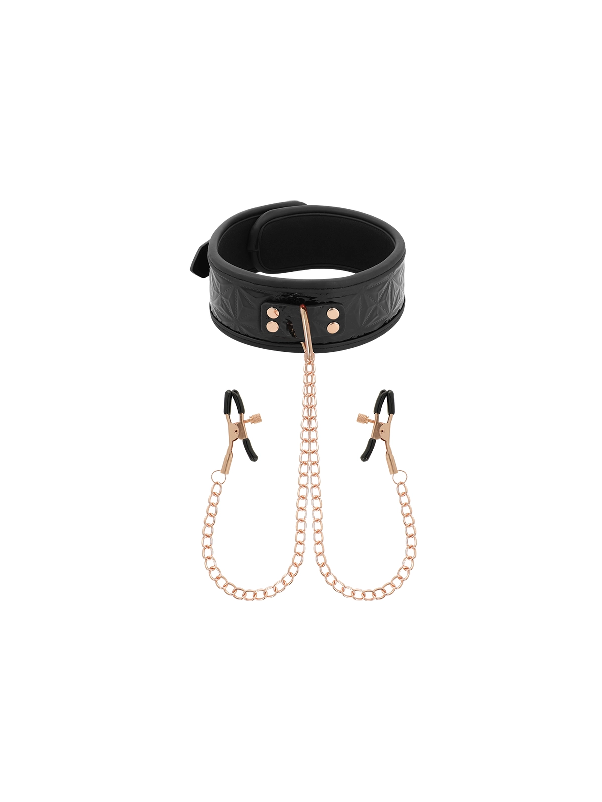 Black Edition Halsband mit Nippelklemmen von Begme Black Edition