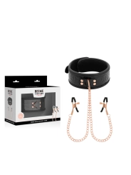 Black Edition Halsband mit Nippelklemmen von Begme Black Edition