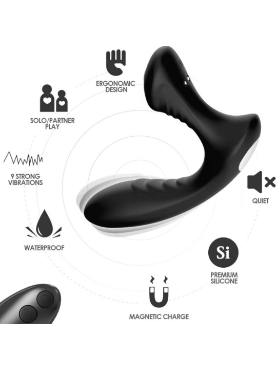 Storm Vibrator Anal Prostata & Stecker Fernbedienbares Schwarz von Armony Anal