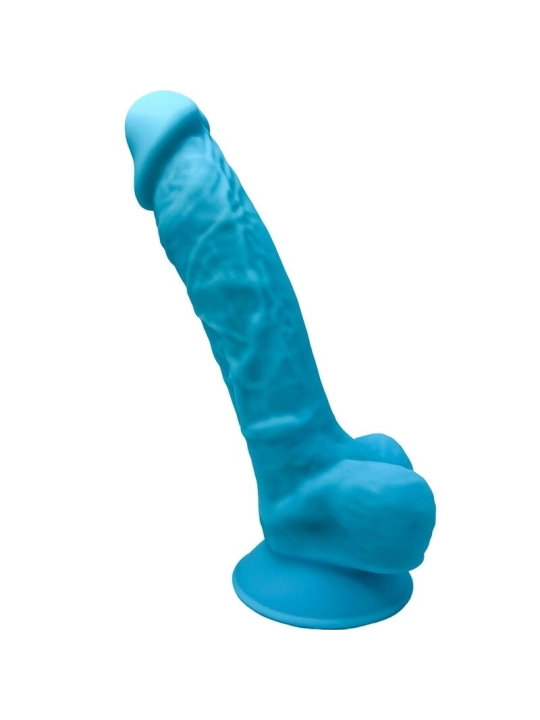 Model 1 Realistischer Penis Premium Silexpan Silikon Blau 17.5 cm von Silexd