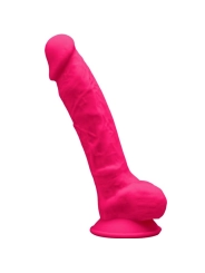 Model 1 Realistischer Penis Premium Silexpan Silikon Fuchsia 17.5 cm von Silexd