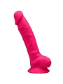 Model 1 Realistischer Penis Premium Silexpan Silikon Fuchsia 17.5 cm von Silexd