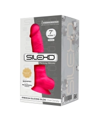 Model 1 Realistischer Penis Premium Silexpan Silikon Fuchsia 17.5 cm von Silexd