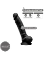 Modell 1 Realistischer Penis Premium Silexpan Silikon Schwarz 17.5 cm von Silexd