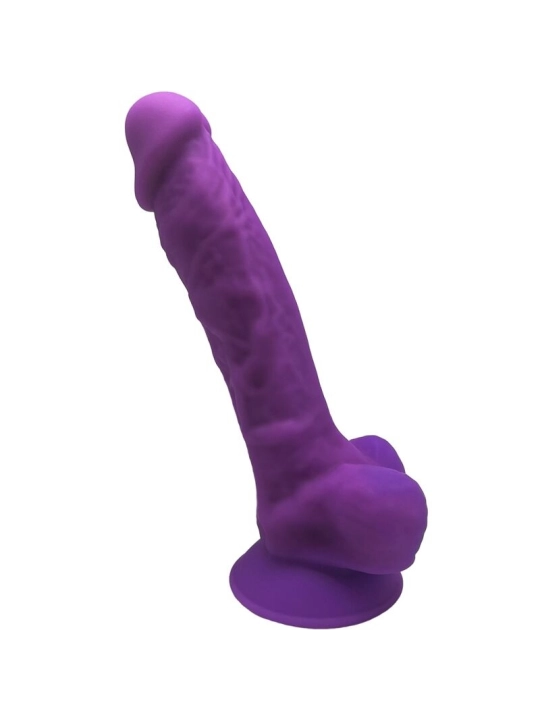 Model 1 Realistischer Penis Premium Silexpan Silikon Violett 17.5 cm von Silexd