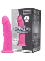 Model 2 Realistischer Penis Premium Silexpan Silikon Fluoreszierendes Rosa 15 cm von Silexd