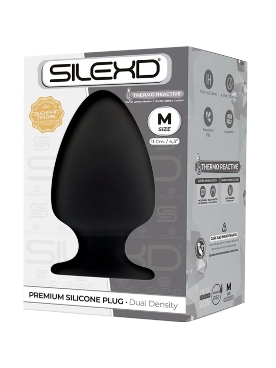 Modell 1 Analplug Premium Silexpan Silikon Premium Thermoreaktive Grösse M von Silexd