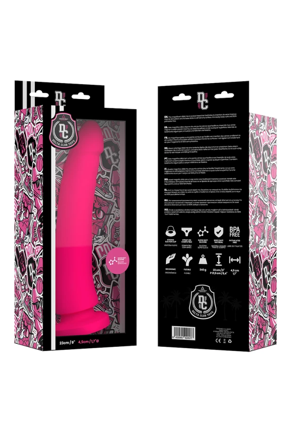 Toys Rosa Dildo Medizinisches Silikon 23 cm -O- 4.5 cm von Deltaclub