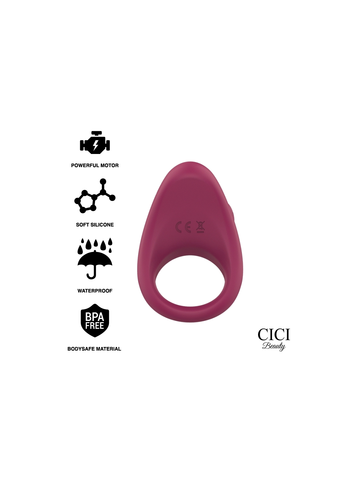 Premium Vibrierender Silikonring von Cici Beauty