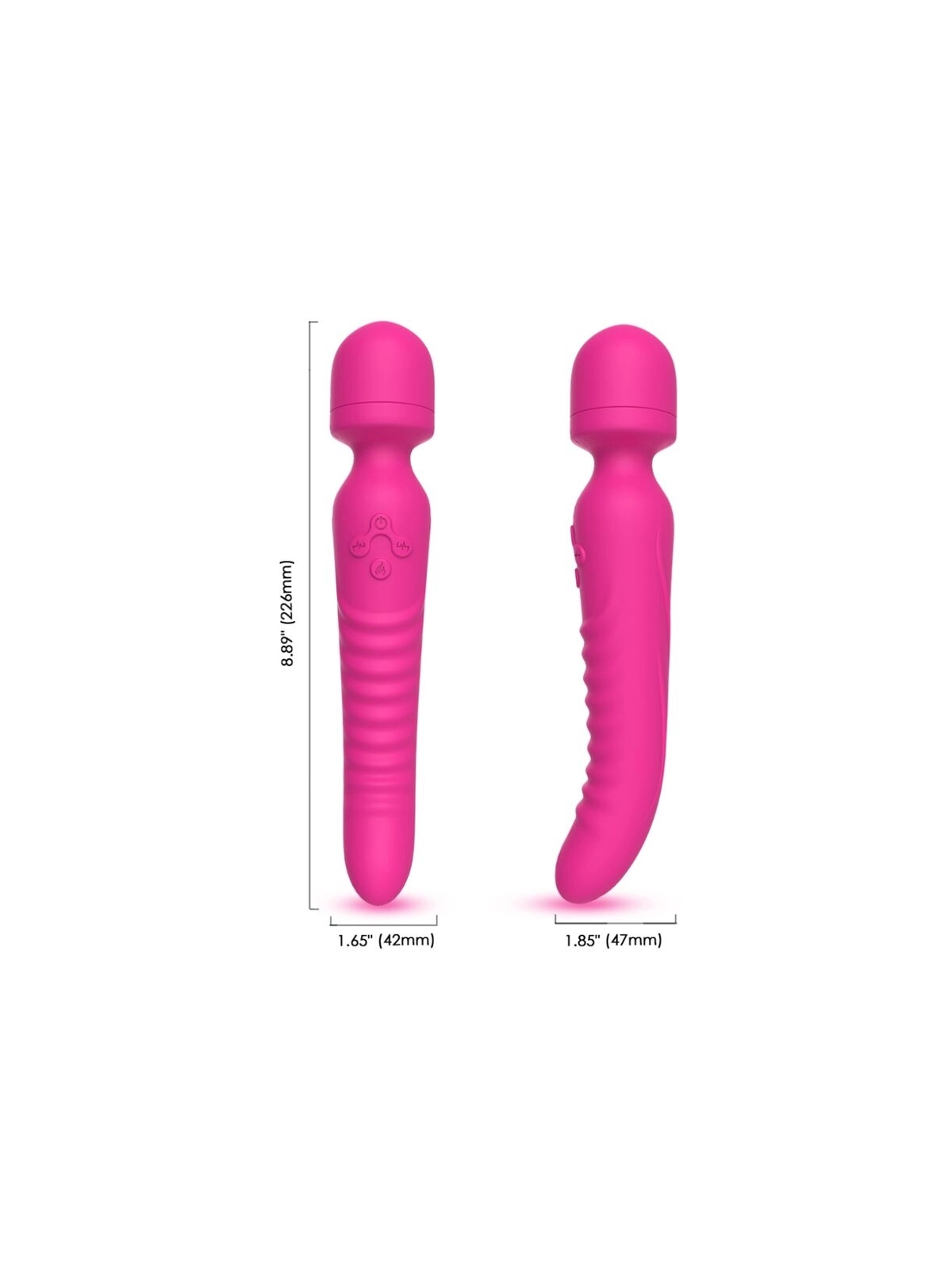 Mission Massager & Vibrator Wärmeeffekt Fuchsia von Armony Massagers