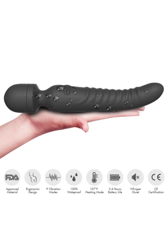 Mission Massager & Vibrator Wärmeeffekt Schwarz von Armony Massagers