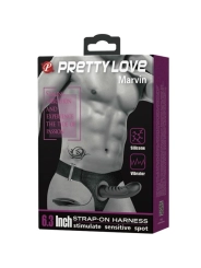 Marvin Strap-On mit Vibration und Hohldildo von Pretty Love