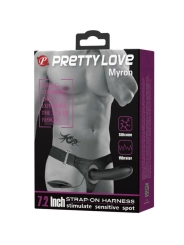 Myron Strap-On mit Vibration und Hohldildo von Pretty Love