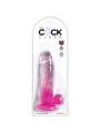 Clear Realistischer Penis mit Kugeln 15.2 cm Rosa von King Cock