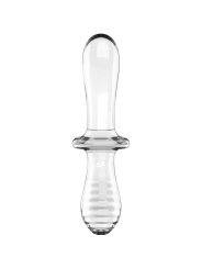 Doppel Kristall Dildo Transparent von Satisfyer Crystal