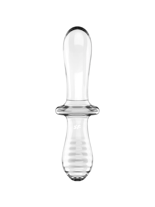 Doppel Kristall Dildo Transparent von Satisfyer Crystal