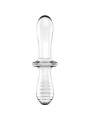 Doppel Kristall Dildo Transparent von Satisfyer Crystal