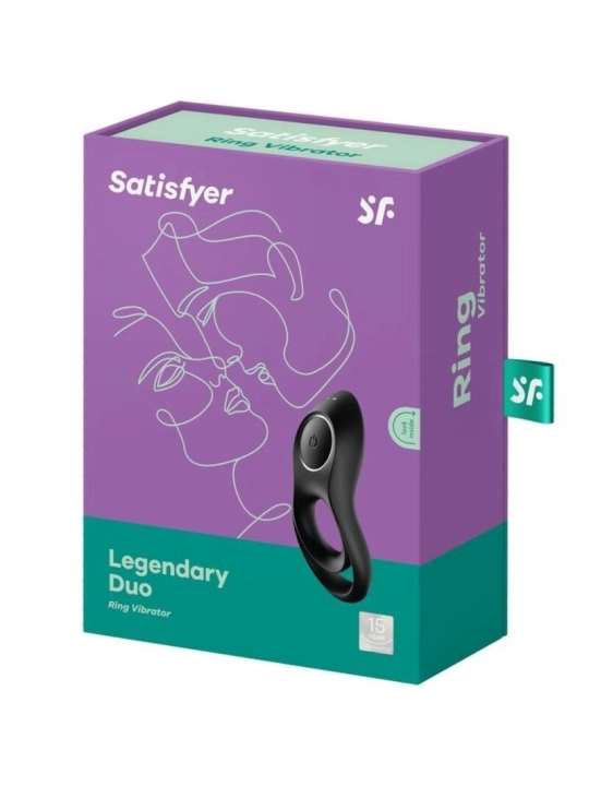 Legendrer Duoring Vibrator Schwarz von Satisfyer Ring