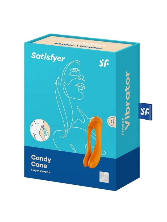 Candy Cane Fingervibrator Orange von Satisfyer Vibrator