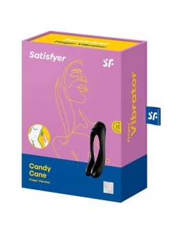 Candy Cane Fingervibrator Schwarz von Satisfyer Vibrator