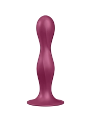 Double Ball-R Silikondildo Granat von Satisfyer Plugs