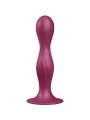 Double Ball-R Silikondildo Granat von Satisfyer Plugs