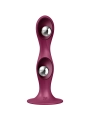 Double Ball-R Silikondildo Granat von Satisfyer Plugs