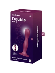 Double Ball-R Silikondildo Granat von Satisfyer Plugs