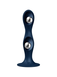 Double Ball-R Silikondildo Blau von Satisfyer Plugs