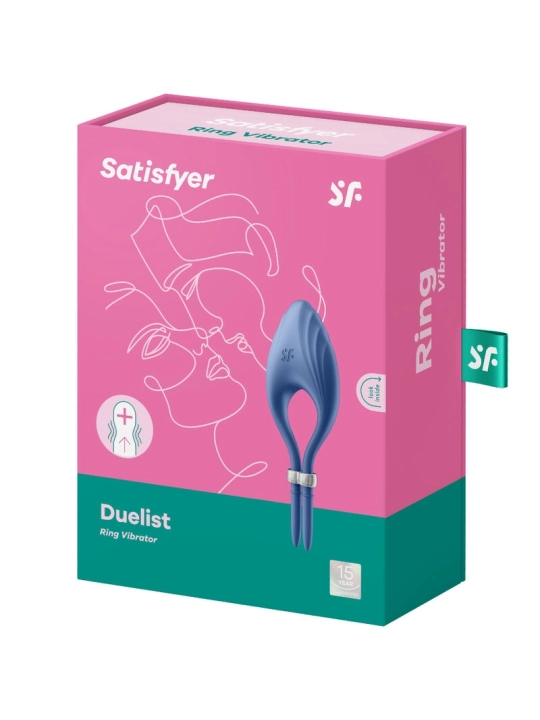 Duelist Ringvibrator Blau von Satisfyer Ring