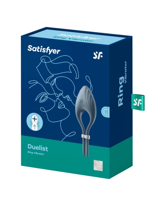 Duelist Ringvibrator Grau von Satisfyer Ring