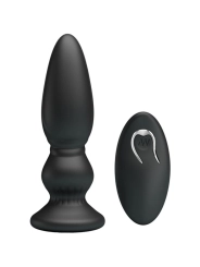 Leistungsstarker Vibrator mit Fernbedienung, Analstecker, Schwarz von Mr Play