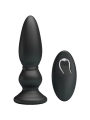 Leistungsstarker Vibrator mit Fernbedienung, Analstecker, Schwarz von Mr Play