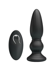 Leistungsstarker Vibrator mit Fernbedienung, Analstecker, Schwarz von Mr Play