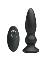 Leistungsstarker Vibrator mit Fernbedienung, Analstecker, Schwarz von Mr Play