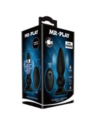 Leistungsstarker Vibrator mit Fernbedienung, Analstecker, Schwarz von Mr Play