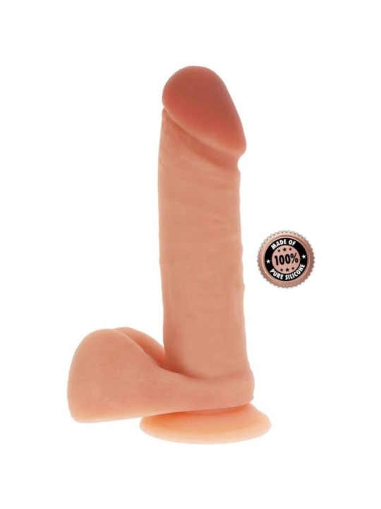 Silikondildo 20,5 cm mit Kugeln Beige von Get Real