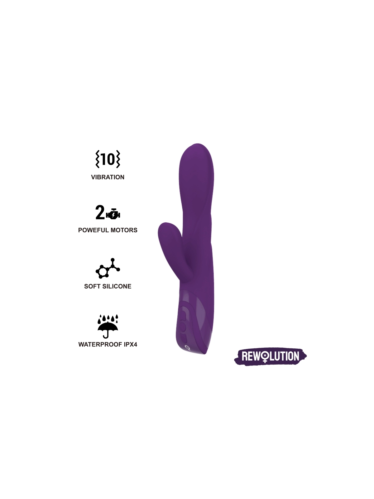 Reworabbit Flexibler Vibrator mit Kaninchen von Rewolution