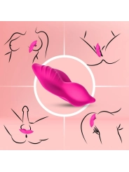 Whisper Tragbares Höschenn Vibrator mit Fernbedienbares Fuchsia von Armony Wearables