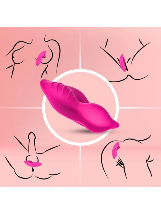 Whisper Tragbares Höschenn Vibrator mit Fernbedienbares Fuchsia von Armony Wearables