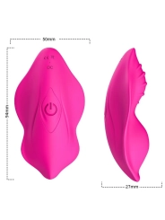 Whisper Tragbares Höschenn Vibrator mit Fernbedienbares Fuchsia von Armony Wearables