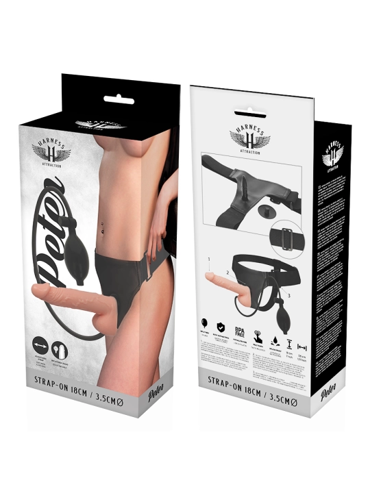 Rnes Peter mit Aufblasbarem Penis 18 cm -O- 3.5 cm von Harness Attraction